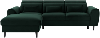 Eltap Foble Ecksofa (Loco 35) Seite links, Dunkelgrün, 196 x 100 x 267 cm