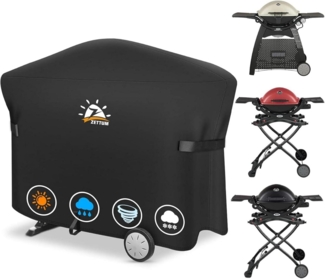 Grillabdeckung für Weber Q2000/3000 Serie 144 x 57 x 99 cm Heavy Duty&Wasserdicht