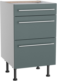KOCHSTATION Unterschrank KS-Bern2 Breite 50 cm, 1 Schubkasten, 2 Auszüge