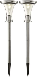 Best Season Solar Beleuchtung, Turin, silber, 13.5x47x13.5 cm