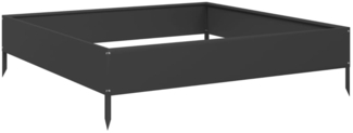 vidaXL Hochbeet Schwarz 100x100x26 cm Stahl 851017