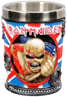 Figuren Shop GmbH Becher Iron Maiden Schnapsbecher - Trooper - Merchandise, Kunststein (Polyresin), Edelstahl