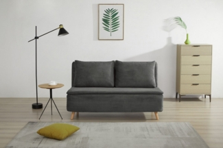 INOSIGN 2-Sitzer AINSLEY 140 cm, Schlafsofa, wandelbar zum Gästebett, Relaxsofa, Webstoff u. Cord-Bezug