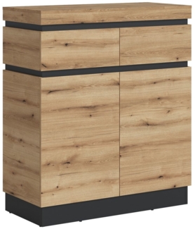 Schuhschrank Colditz / Corte, Holzwerkstoff, Holzfarben, 101 x 116 x 45 cm