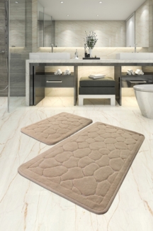 Badematten-Set (2 Stück), 'Lino', Mehrfarbig