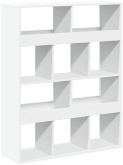 vidaXL Bücherregal Weiß 100x33x125,5 cm Holzwerkstoff 3309357