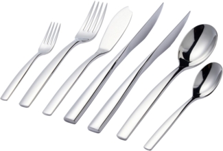 Hanseatic Besteck-Set EXCLUSIVE (42-tlg), 6 Personen, Edelstahl 18/10, stehendes Design von Ess- und Steakmessern