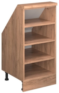 Vicco Kommode Rion, Goldkraft Eiche, 40 x 81.6 cm mit 4 Fächern