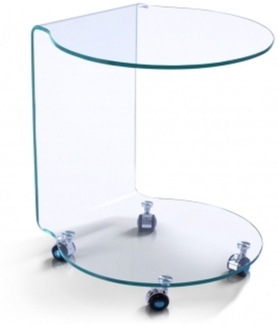 Beistelltisch >7/110< in Klarglas, Glas - 45x60x45cm (BxHxT)