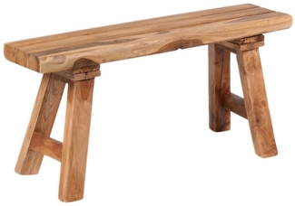 CREEDWOOD Sitzbank SITZBANK "PALMA", Massivholz, 84cm, Flurbank, Blumenbank natur