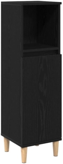 vidaXL Badezimmerschrank Schwarze Eiche 30 x 30 x 100 cm Holzwerkstoff 862807