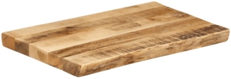 vidaXL Tischplatte mit Baumkante 50x40x2,5 cm Raues Mango Massivholz 370655
