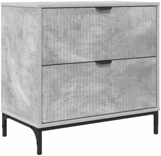 vidaXL Nachttisch Betongrau 63,5 x 36 x 61 cm Holzwerkstoff 883467