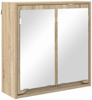 vidaXL Badezimmerspiegelschrank mit Regal Sonoma-Eiche 60 x 20 x 60 cm 888779