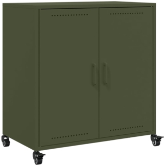 vidaXL Sideboard Olivgrün 68x39x72 cm Stahl 846660