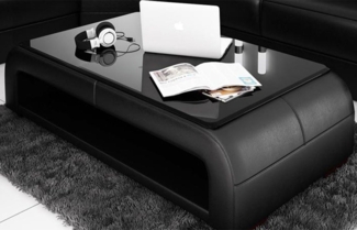 JVmoebel Couchtisch Ledertisch Couchtisch Glastisch Sofa Beistell Tisch Couchtische, Made in Europa