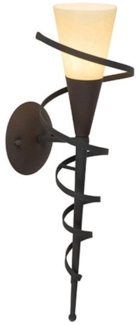 Qazqa Wandleuchte Castle wl, ohne Leuchtmittel, E14, Rostbraun, Klassisch / Antik, Stahl, 1-flammig