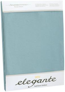 elegante Jersey Spannbettlaken|180x200 - 200x220 cm| aqua