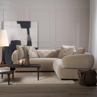 Bronx71 Ecksofa Palermo Samt taupe rechts