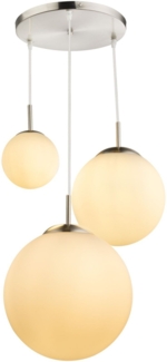 Luxus Pendelleuchte mit drei Glaskugel-Lampenschirmen JOEL