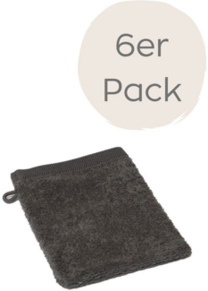 Wewo fashion Waschhandschuh 9517W, (Packung, 6-St), saugstark