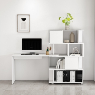 OTTO home Schreibtisch Inovo, als Eckschreibtisch oder Schreibtisch nutzbar, viel Stauraum