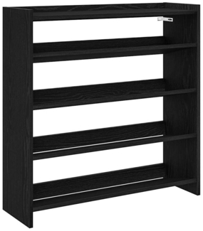 vidaXL Schuhregal Schwarz 80x25x81 cm Holzwerkstoff 859906