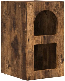 vidaXL Nachttisch Geräucherte Eiche 29,5 x 35 x 50 cm Holzwerkstoff 891234