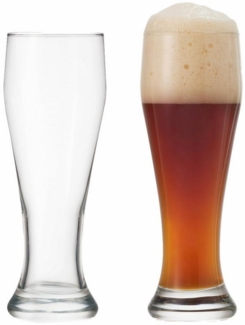 montana: :basic Weizenbierglas, 2er Set, Weizen Bierglas, Weizenglas, Weizenbier, Bier Glas, 655 ml, 075037
