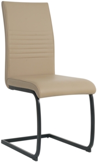 Polyurethan Metall Stuhl 42 x 97 x 59 cm Schwarz Beige