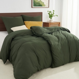 Topfinel Bettwäsche 135x200cm, Seersucker Bettwäsche-Sets, bügelfrei, allergiker, kühlende, 100% Mikrofaser, 4 teilig, Pflegeleicht, kuschelig, weich, Winter Sommer Herbst bedding set