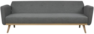 Schlafsofa 3-Sitzer SALESFEVER, Strukturstoff Grau