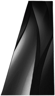 Kurzflor Teppich Pago Läufer - 80x300 cm - Schwarz