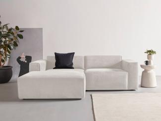 andas Ecksofa Noord, mit Kedernaht, Breite 234 cm, Cord, Struktur, Webstoff