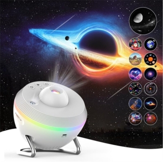Fanttik LED-Sternenhimmel Sternenhimmel Projektor 13 in 1 Planetarium Galaxy Projektor, LED fest integriert, Sternenlicht Nachtlicht Lampe mit Timer für Kinder Erwachsene