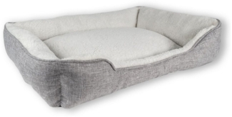 Intirilife Tierbett, Weiches Hundebett Katzenbett Kissen komfortables Hundesofa Katzensofa