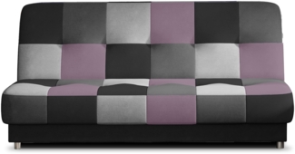 Eltap Cayo Sofa (Soro 100, Soro 93) mit Schlaffunktion, Schwarz, 90 x 90 x 192 cm