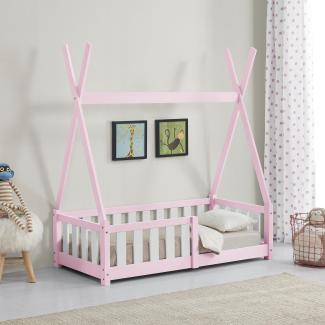 Kinderbett Helsingborg 70x140 cm Rosa [en. casa]