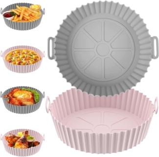 Coonoor Backform Silikonform für Heißluftfritteuse,Air Fryer für Fritteuse, (2-tlg)