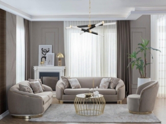 Nobelaa Sofa Sitzgruppe/Sofa Set - Wohnzimmergarnitur "Holly" 3+3+1+1