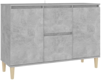 vidaXL Sideboard Betongrau 103,5x35x70 cm Holzwerkstoff 806107