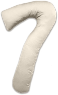 Mako-Satin Seitenschläferkissen Bezug uni / einfarbig natur für Theraline my 7 Kissen