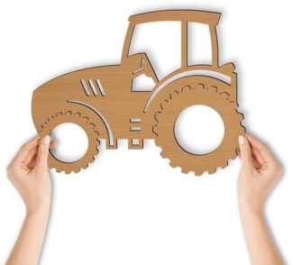 Namofactur LED Nachtlicht Traktor Nachtlicht Kinder Wandlampe Kinderzimmer I MDF Holz, LED fest integriert, Warmweiß