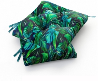 Bjird Stuhlkissen 45x45 cm - Wasserdichtes Gartenkissen für Stühle & Sessel, Wetterfest & Pflegeleicht - Dickes Sitzkissen 6 cm - Outdoor geeignet