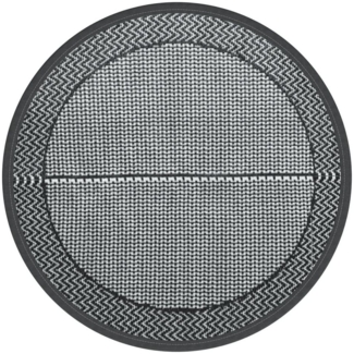 vidaXL Outdoor-Teppich ARAKIL Grau Ø120 cm PP 368458