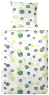 Westminster Bettwäsche Mikrofaser Kreise grün 135 x 200 cm