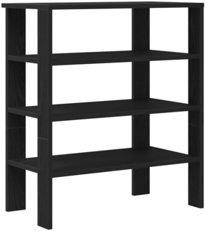 vidaXL Schuhregal Schwarz 61x32x70 cm Holzwerkstoff 859843