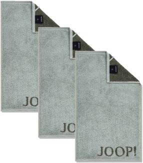 JOOP! Gästetuch Classic Frottierkollektion, 3er Pack - Walkfrottier Salbei 30x50cm