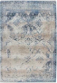 Kayoom Teppich Antigua 500 Creme / Blau 80cm x 150cm