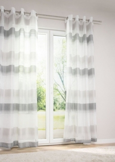 LYSEL® Vorhang Luisa Hellgrau, (1 St), transparent, HxB 245x140 cm